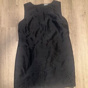 Vintage Valerie Stevens silk Black Midi Dress